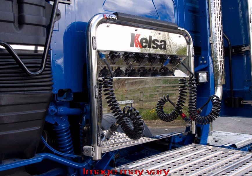 RVS Airbar voor Volvo FH2 & FH3 | 6 Rode LEDs