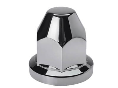 20-Pack Plastic Wheel Nut Covers Chrome | Ø32mm - 50mm High