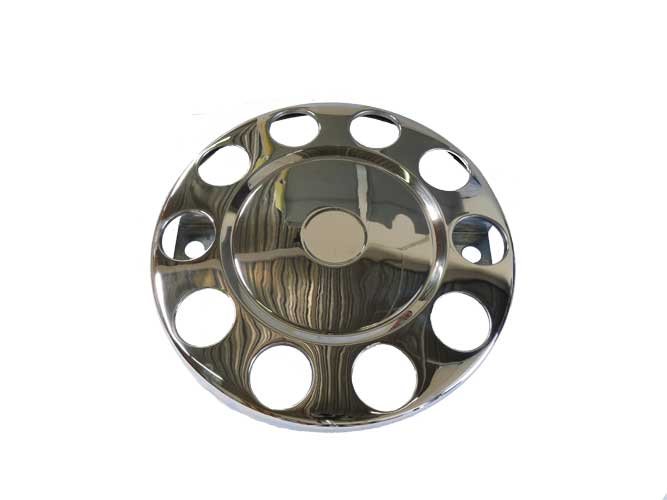 Gesloten Boutenbeschermring RVS 22.5" met Cirkel voor Stalen Velg | 10x335mm