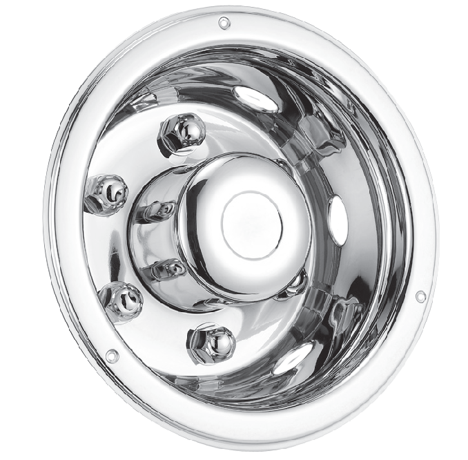 Deluxe RVS Wieldop Achteras 17,5"