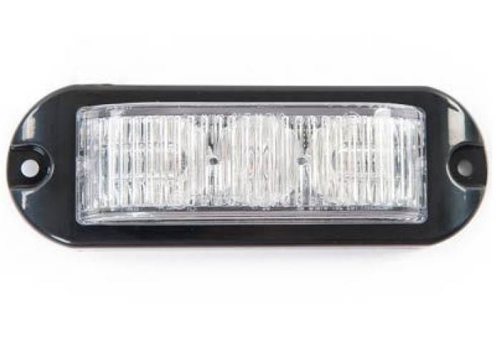 180° Flitser 3-LED - Wit