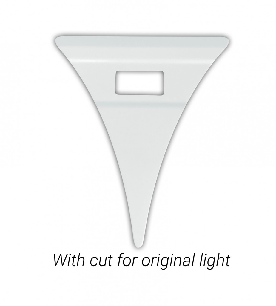 Set Spatbord Wedges voor Scania R&S NextGen met Lampgaten voor Zijmarkeringslichten