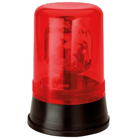 AEB Zwaailicht 595 24V met Rood Lampglas