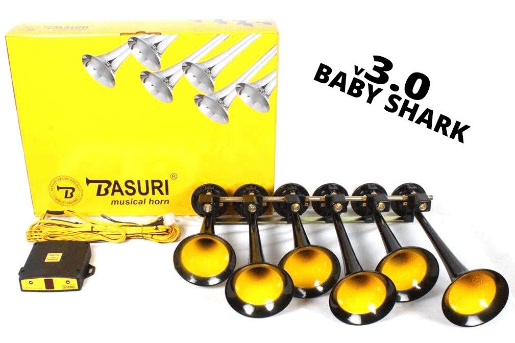 Basuri Baby Shark 3.0 Airhorn 12/24V - 20 Melodieën