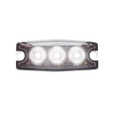 3-LED Ultra Thin Strobe Light - White