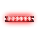 Ultradunne 6-LED Flitser - Rood