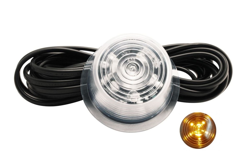 Gylle Side Marker 6-LED Amber with Clear Lens