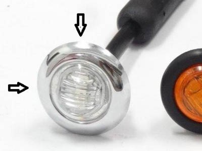 Chrome Ring for Round Position Light