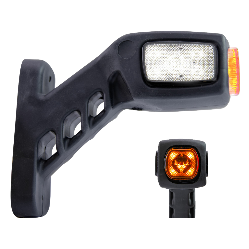 Freedom 3-Kleuren LED Breedtelamp 136mm Haaks | Links