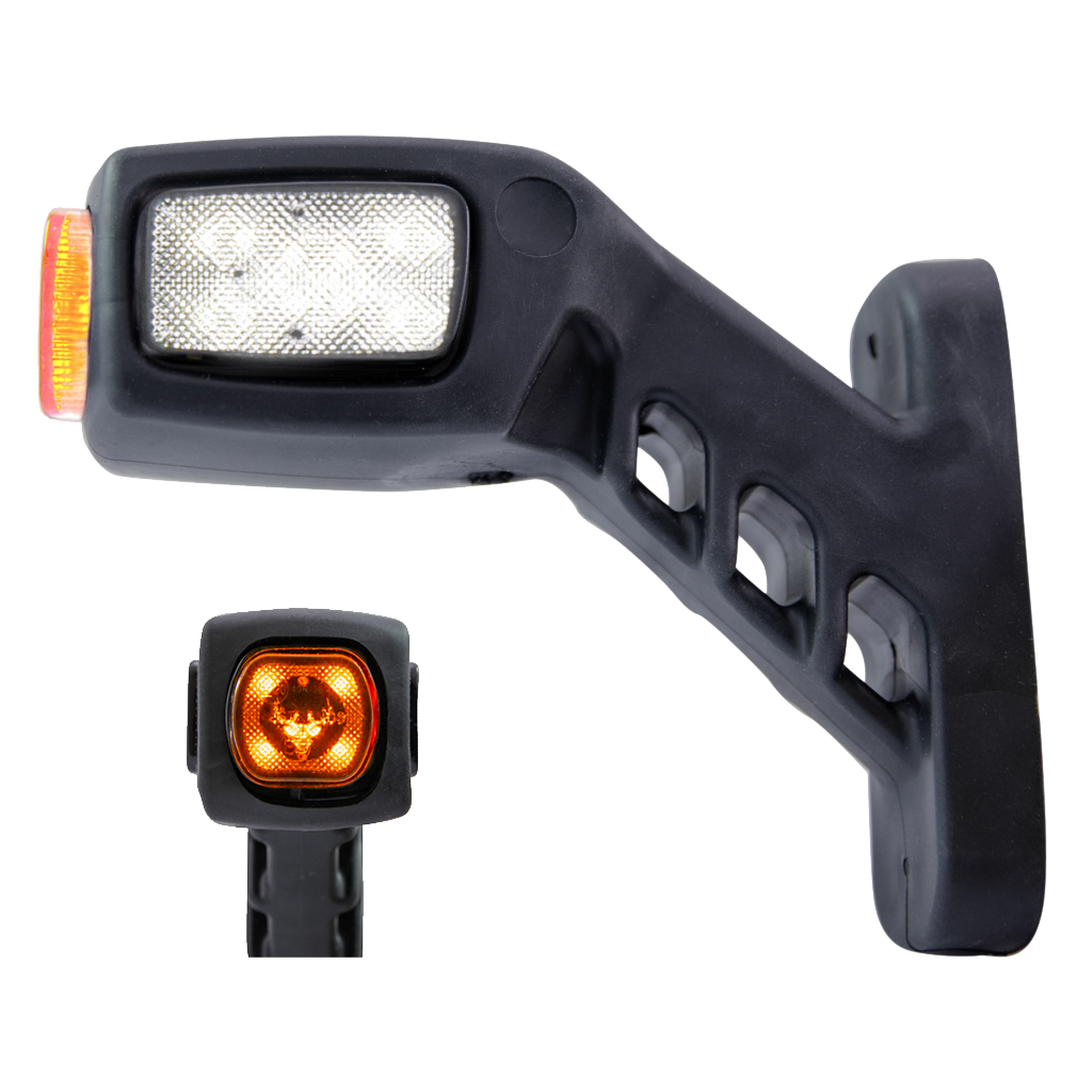 Freedom 3-Kleuren LED Breedtelamp 136mm Haaks | Rechts