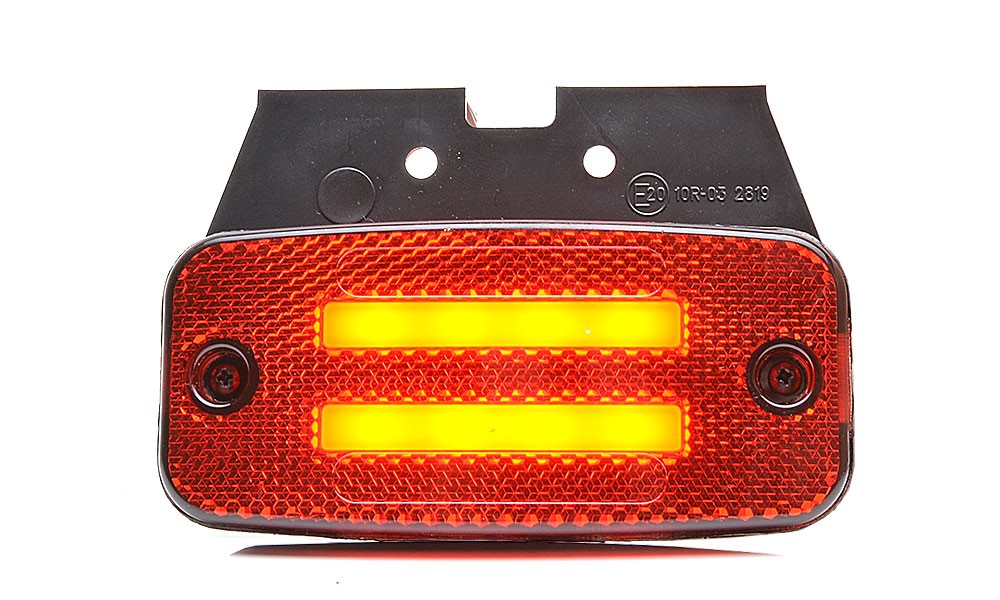LED Position Light 'Two Lines' Red - 12-24V