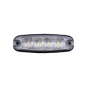 4 LED Flitser Ultradun - Oranje 9-30V