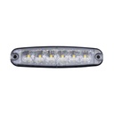 6-LED Extra Thin Strobe Light - Amber 9-30V