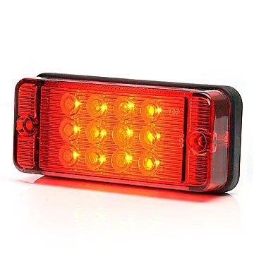 LED Fog Light 12-24V Red Lens