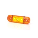 WAS 3-LED Ultradun Positielicht 9-36V - Oranje