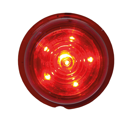 Viking Led Unit Rood met Rode Lens 12/24V