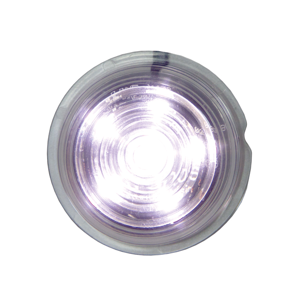 Viking LED Unit White with Clear Lens 12/24V