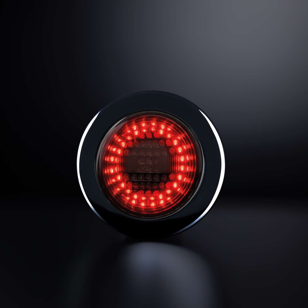 DARK KNIGHT IZE LED SCHLUßLEUCHTE MIT DYN. START-, BLINKER-, BREMSLEUCHTE, 10-30V DC