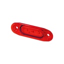 SLD Markeerverlichting 3-LED 12/24V - Rood met Rode Lens