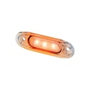SLD Markeerverlichting 3-LED 12/24V - Oranje met Heldere Lens