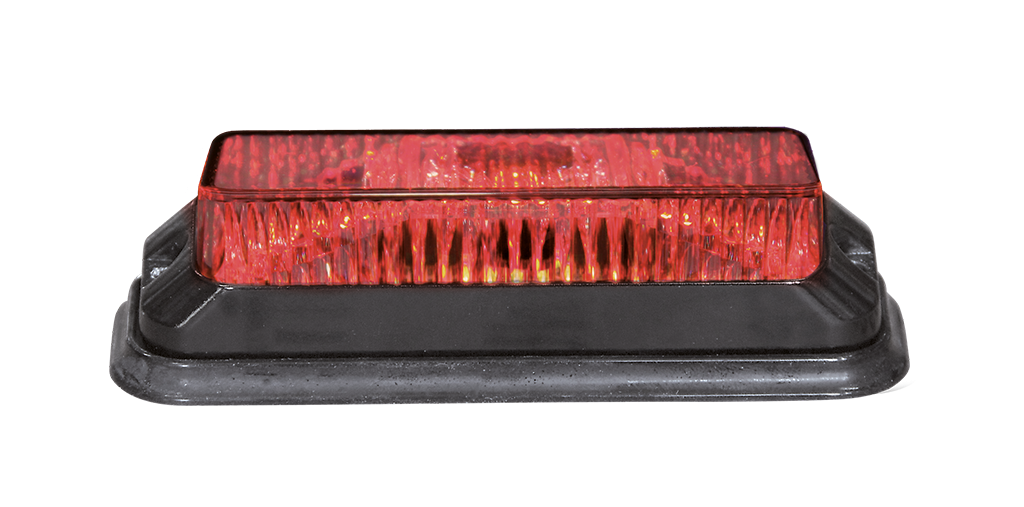 HP FLASH 4-LED Strobe/Warning Light Red 12-24V