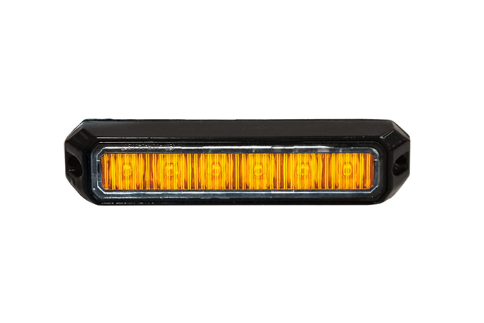LED Flitser "Mini" Oranje 6x3W LED