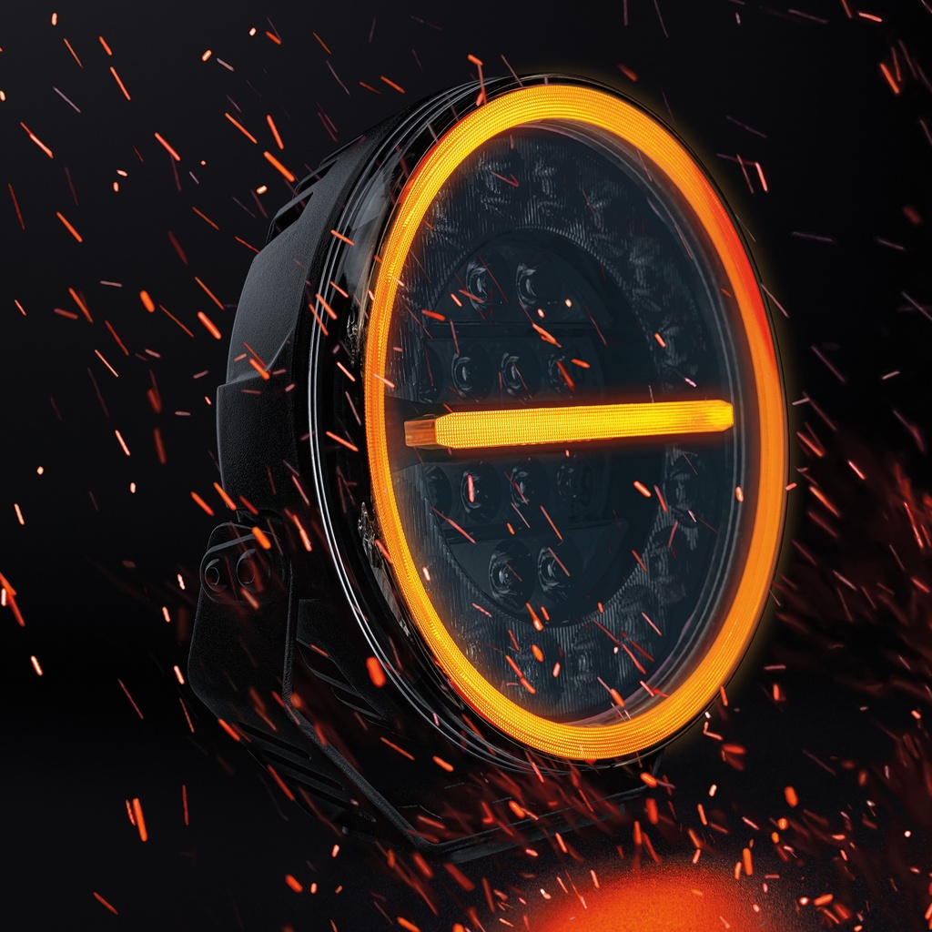 Firefly Full LED Verstraler 9" - Zwart