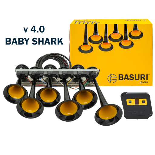 Basuri Baby Shark Air Horn 2.0 12/24V - 18 Melodies | Matro Truck