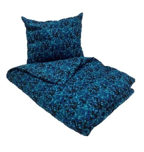 Dekbed Overtrek & Kussensloop - Deense Pluche Blauw