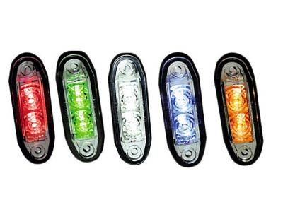 Boreman Inbouw Positie LED - Rood