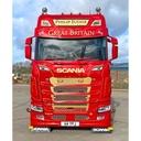 Zonneklep voor Scania NextGen | Gebogen Rand | 5 Lampgaten