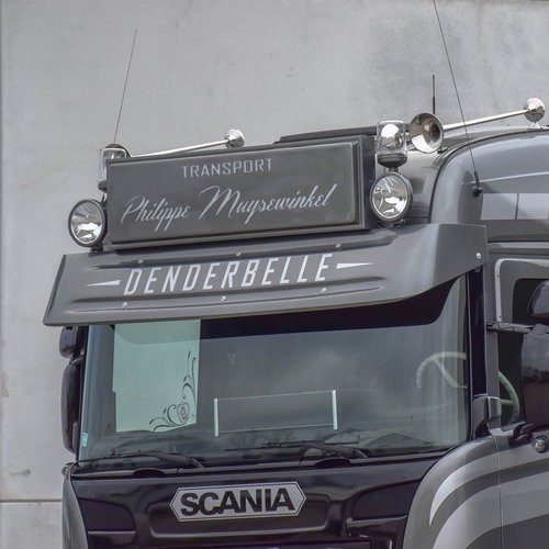 Old School Zonneklep voor Scania R-Serie Streamline