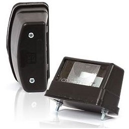 Halogeen Kentekenplaatlicht 12-24V | Zwart