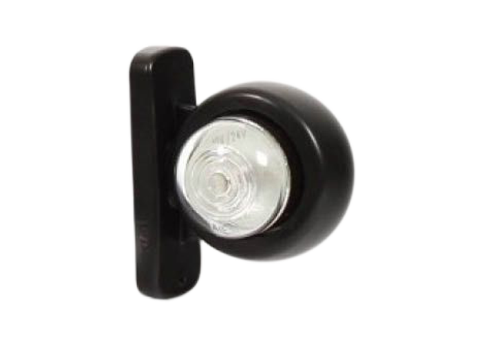 Eyeball LED Positielicht Rood/Wit | Vlakke Montagevoet