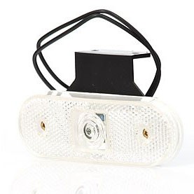 LED Positielicht met Reflector & E-Keur 12-24V - Wit