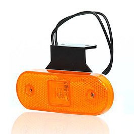 LED Positielicht met Reflector & E-Keur 12-24V - Oranje