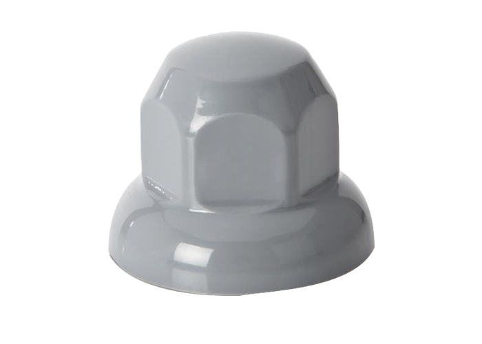20-Pack Plastic Wheel Nut Covers Grey | Ø33mm