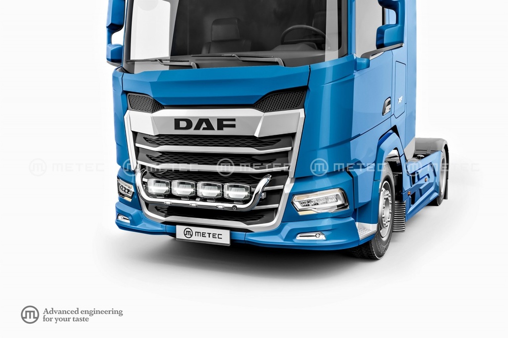 RVS Frontbeugel "ECO" voor DAF NGD XF/XG/XG+ | 3 Witte LEDs