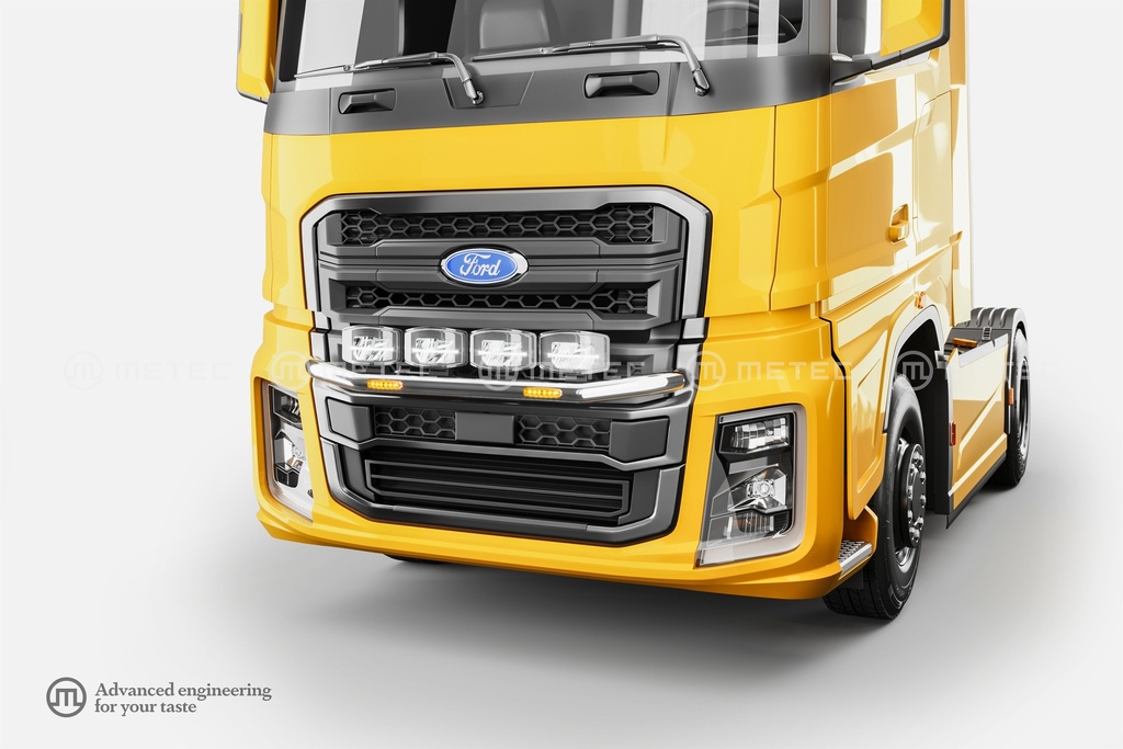 RVS Frontbeugel "CITY" voor Ford F-Max | 2 Flitsers