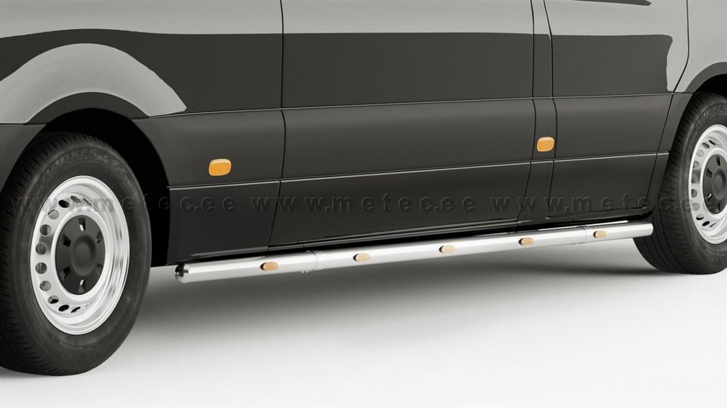 Metec Sidebars for Mercedes Sprinter 2013+ & Volkswagen Crafter 2007+ | WB 4325mm | 5 Amber LEDs