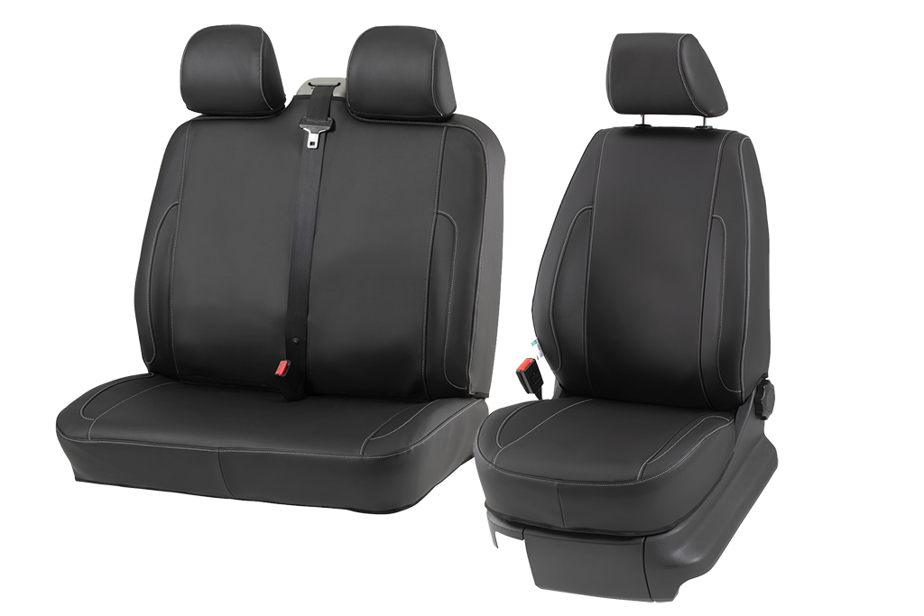 Bestelwagen Stoelhoes Set | 1 Stoel & Bank + 3 Hoofdsteunen