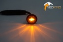 Oranje LED Positielicht Rond 12/24V | Smoked Lens