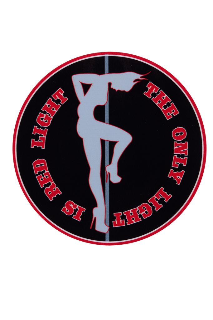 Sticker - The Only Light is Redlight (staand)