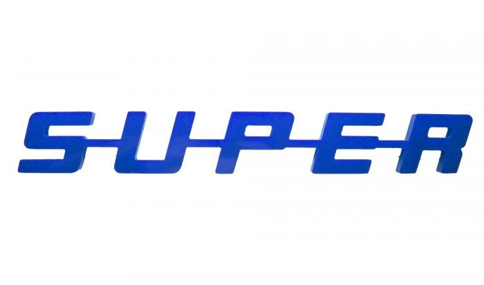SUPER Logo Plastic | Blue