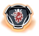 Illuminated Scania LED Emblem - Amber