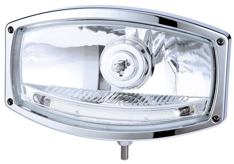 Driving Light 1600 Chrome with Clear Lens + LED Parking Light