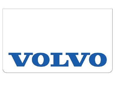 Spatlap voor Volvo | Wit met Blauwe Opdruk | 60x35cm