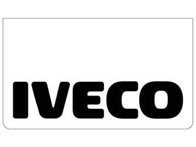 Spatlap voor Iveco | Wit met Zwarte Opdruk | 60X35cm