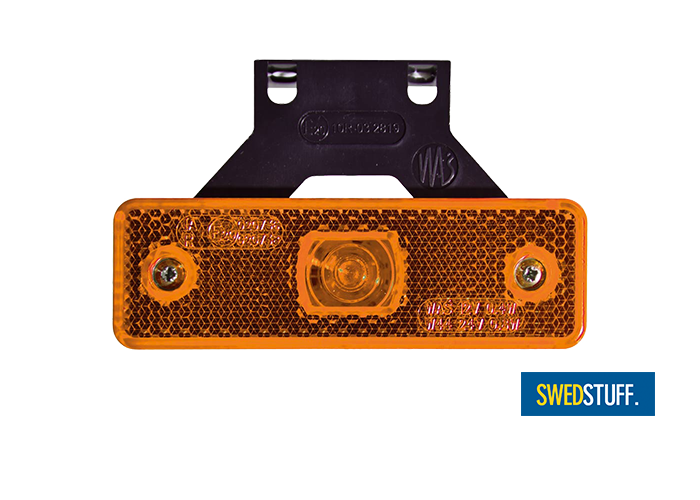 Swedstuff Oranje LED Zijmarkerings- / Positielicht + Houder