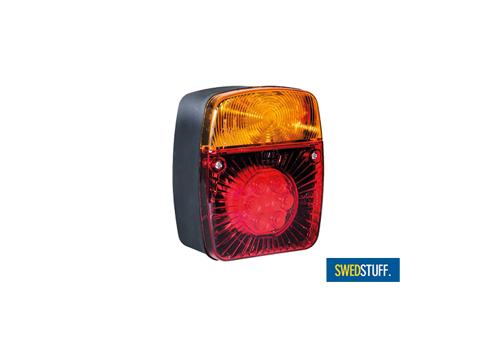 Swedstuff 3-Kamer Hybride Achterlicht Vierkant